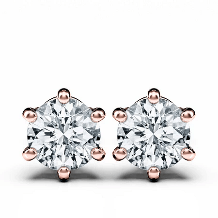 Earrings with 2 Lab Grown IGI Diamonds 0.76ct Total Weight