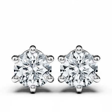 Earrings with 2 Lab Grown IGI Diamonds 0.76ct Total Weight