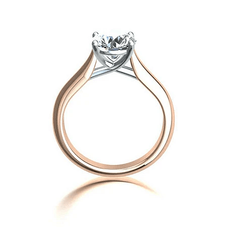 Dalia 1.55ct Round IGI LG Side Stones Diamond Engagement Ring