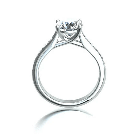 Dalia Side Stones Diamond Engagement Ring