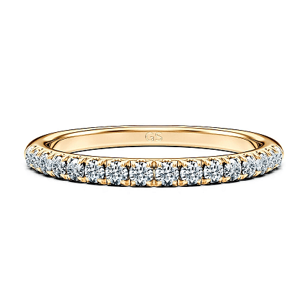 Tribute Claw Set Wedding Ring with Natural Diamonds 0.31ct Total Weight