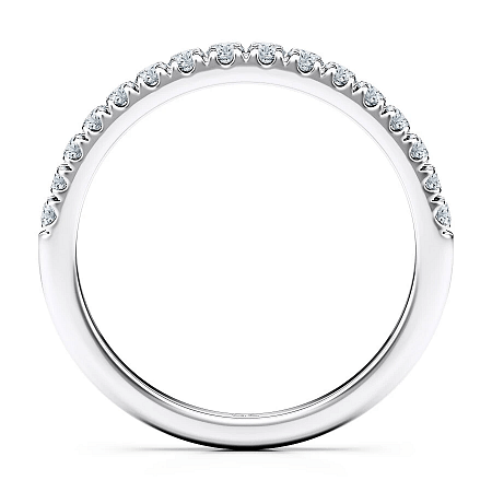 Tribute Claw Set Wedding Ring with Natural Diamonds 0.31ct Total Weight