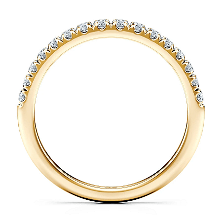Tribute Claw Set Wedding Ring with Natural Diamonds 0.31ct Total Weight