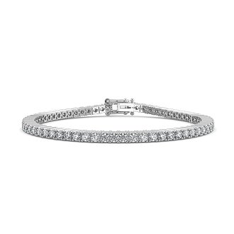 Tennis Bracelet with Round Lab Grown Diamonds 4cts Total Weight