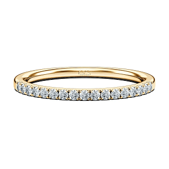 Tulip Twist Wedding Ring with Natural Diamonds 0.17ct Total Weight