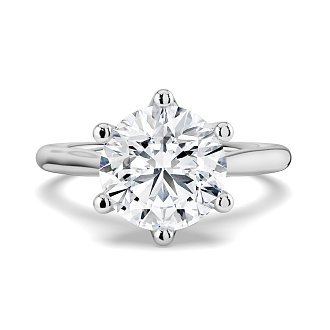 Dalia 6 Shared Claws Engagement Ring