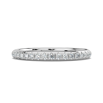 Rene Straight Wedding Ring with Natural Diamonds 0.2ct Total Weight