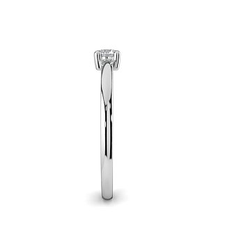 Stacker Ring with Single Diamond 0.1cts