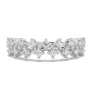 Cluster Claw Set Stacker Ring