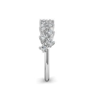 Cluster Claw Set Stacker Ring
