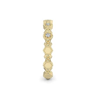 Bead and Milgrain Stacker Ring