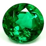1.39 ct Round Green Natural Emerald