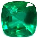4.69 ct Cushion Green Natural Emerald