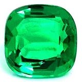 1.50 ct Cushion Green Natural Emerald