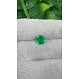 1.50 ct Cushion Green Natural Emerald