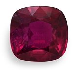 3.02 ct Cushion Red Natural Ruby