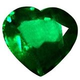 4.85 ct Heart Green Natural Emerald