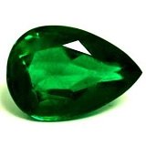 3.70 ct Pear Green Natural Emerald