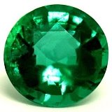 1.34 ct Round Green Natural Emerald