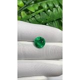 3.49 ct Round Green Natural Emerald