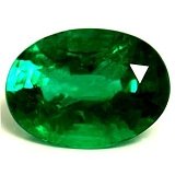 2.10 ct Oval Green Natural Emerald