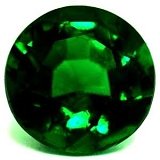 0.80 ct Round Green Natural Emerald