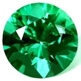 1.49 ct Round Green Natural Emerald
