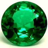 1.54 ct Round Green Natural Emerald