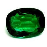 3.72 ct Cushion Green Natural Emerald