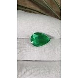 5.04 ct Pear Green Natural Emerald