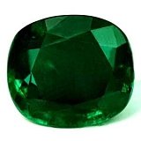 6.37 ct Cushion Green Natural Emerald