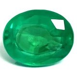 4.06 ct Oval Green Natural Emerald