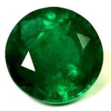 3.04 ct Round Green Natural Emerald