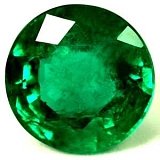 2.90 ct Round Green Natural Emerald