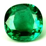 2.57 ct Cushion Green Natural Emerald