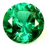 1.02 ct Round Green Natural Emerald
