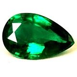 0.87 ct Pear Green Natural Emerald