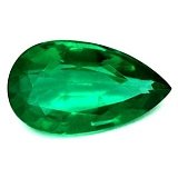 0.97 ct Pear Green Natural Emerald