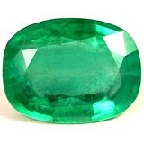 2.97 ct Cushion Green Natural Emerald