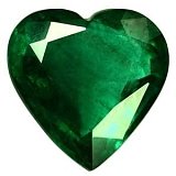 1.89 ct Heart Green Natural Emerald