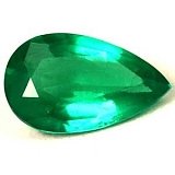 0.64 ct Pear Green Natural Emerald