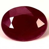 3.34 ct Oval Red Natural Ruby