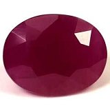 7.21 ct Oval Red Natural Ruby