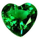 2.08 ct Heart Green Natural Emerald