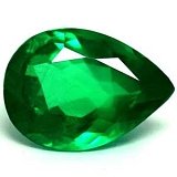 1.10 ct Pear Green Natural Emerald