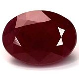 3.88 ct Oval Red Natural Ruby