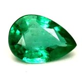 1.01 ct Pear Green Natural Emerald