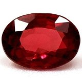 0.65 ct Oval Red Natural Ruby