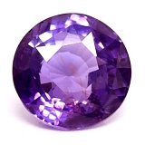 1.95 ct Round Purple Natural Sapphire