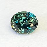 2.60 ct Oval Green Natural Sapphire